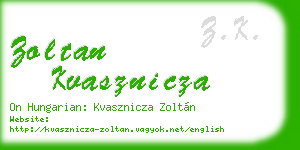 zoltan kvasznicza business card