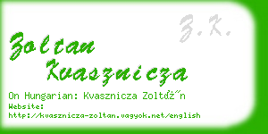 zoltan kvasznicza business card